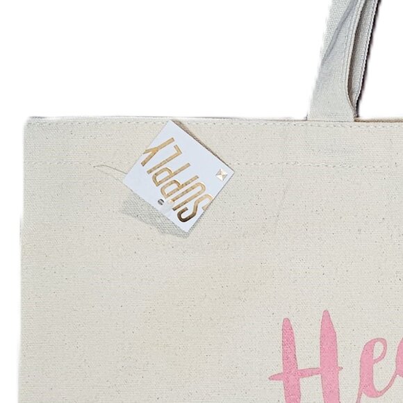 LuLaRoe Supply - "Head to Toe LuLaRoe" natural canvas tote  HTF - Picture 9 of 10